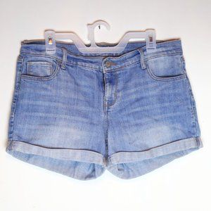 Boyfriend Light Wash Denim Shorts